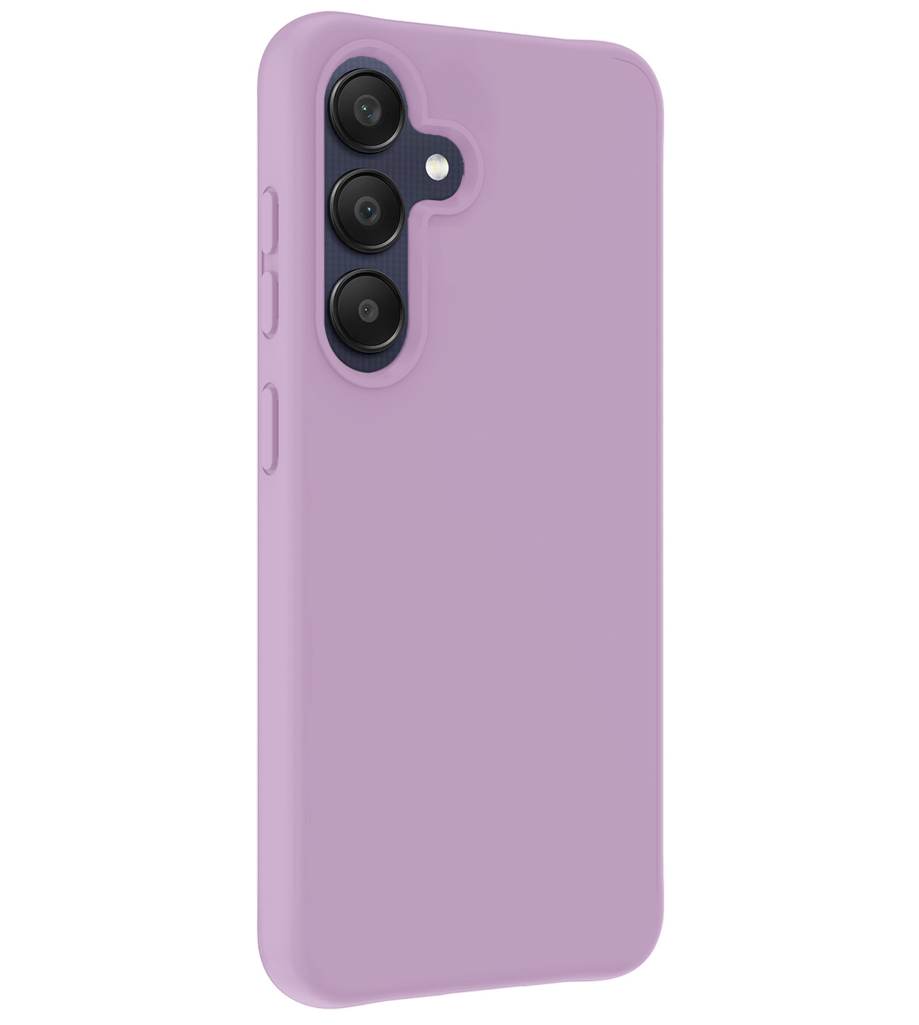 NoXx Hoes Geschikt voor Samsung A25 Hoesje Cover Siliconen Back Case Hoes - Lila