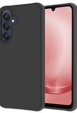 NoXx Hoes Geschikt voor Samsung A25 Hoesje Cover Siliconen Back Case Hoes - Zwart