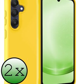 BASEY. BASEY. Samsung Galaxy A25 Hoesje Siliconen - Geel - 2 PACK