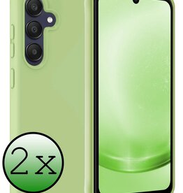 BASEY. BASEY. Samsung Galaxy A25 Hoesje Siliconen - Groen - 2 PACK