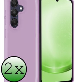 BASEY. BASEY. Samsung Galaxy A25 Hoesje Siliconen - Lila - 2 PACK
