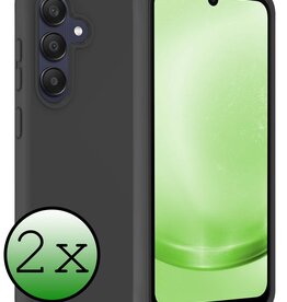 BASEY. BASEY. Samsung Galaxy A25 Hoesje Siliconen - Zwart - 2 PACK