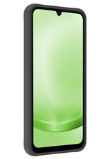 BASEY. Hoes Geschikt voor Samsung A25 Hoesje Siliconen Back Cover Case - Hoesje Geschikt voor Samsung Galaxy A25 Hoes Cover Hoesje - Zwart - 2 Stuks