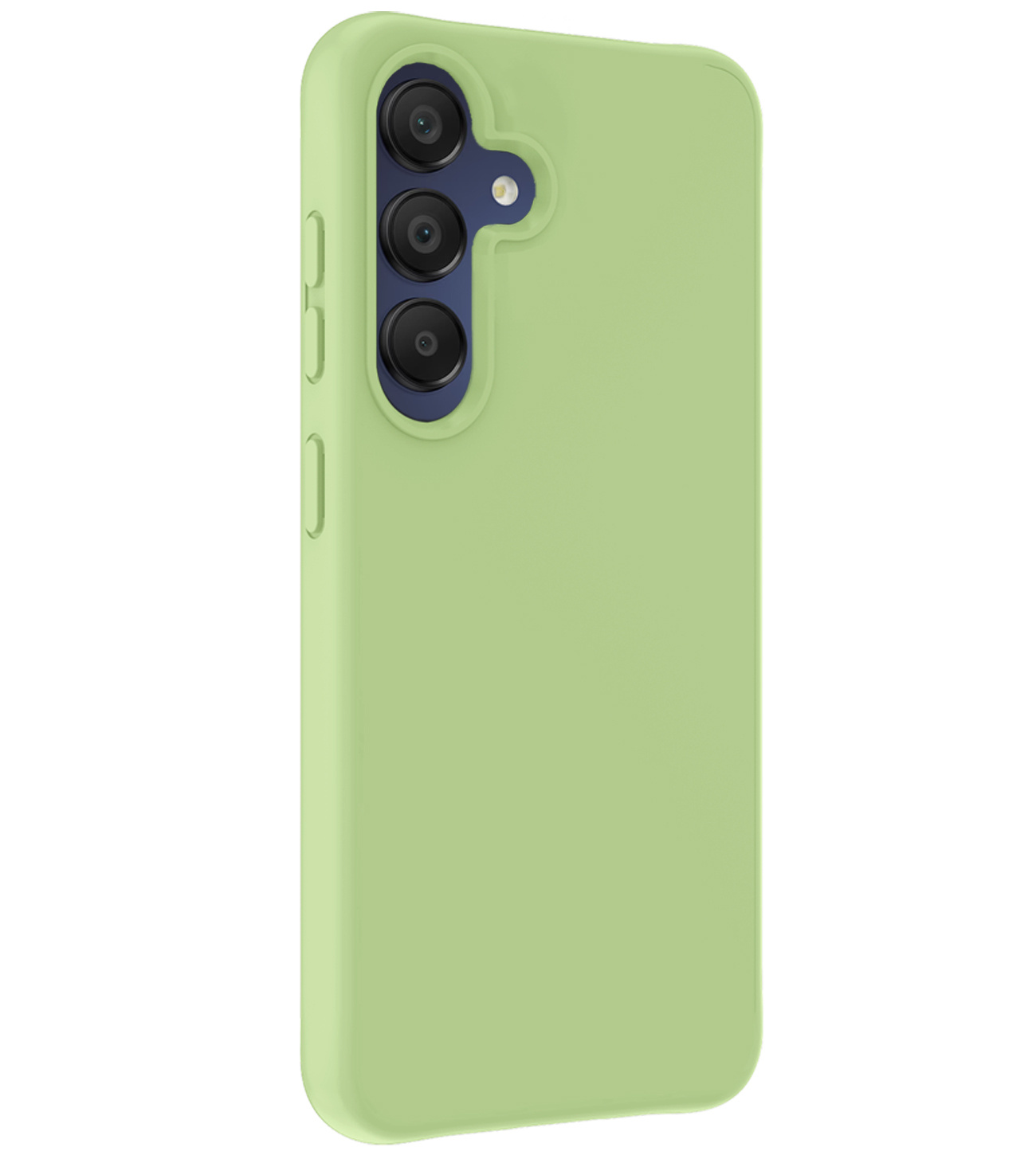 BASEY. Hoes Geschikt voor Samsung A15 Hoesje Siliconen Back Cover Case Met 2x Screenprotector - Hoesje Geschikt voor Samsung Galaxy A15 Hoes Cover Hoesje - Groen