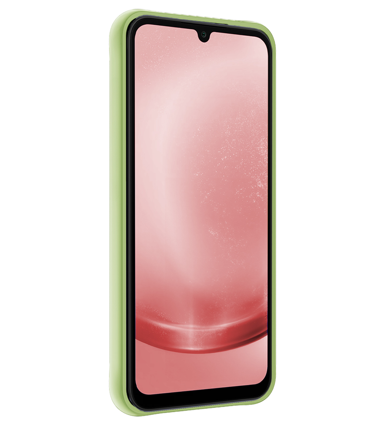 NoXx Hoes Geschikt voor Samsung A25 Hoesje Cover Siliconen Back Case Hoes Met Screenprotector - Groen
