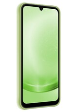 BASEY. Hoes Geschikt voor Samsung A25 Hoesje Siliconen Back Cover Case Met Screenprotector - Hoesje Geschikt voor Samsung Galaxy A25 Hoes Cover Hoesje - Groen