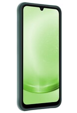 BASEY. Hoes Geschikt voor Samsung A25 Hoesje Siliconen Back Cover Case Met 2x Screenprotector - Hoesje Geschikt voor Samsung Galaxy A25 Hoes Cover Hoesje - Donkergroen