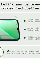 BASEY. Hoes Geschikt voor Samsung A15 Hoesje Siliconen Back Cover Case Met 2x Screenprotector - Hoesje Geschikt voor Samsung Galaxy A15 Hoes Cover Hoesje - Lila