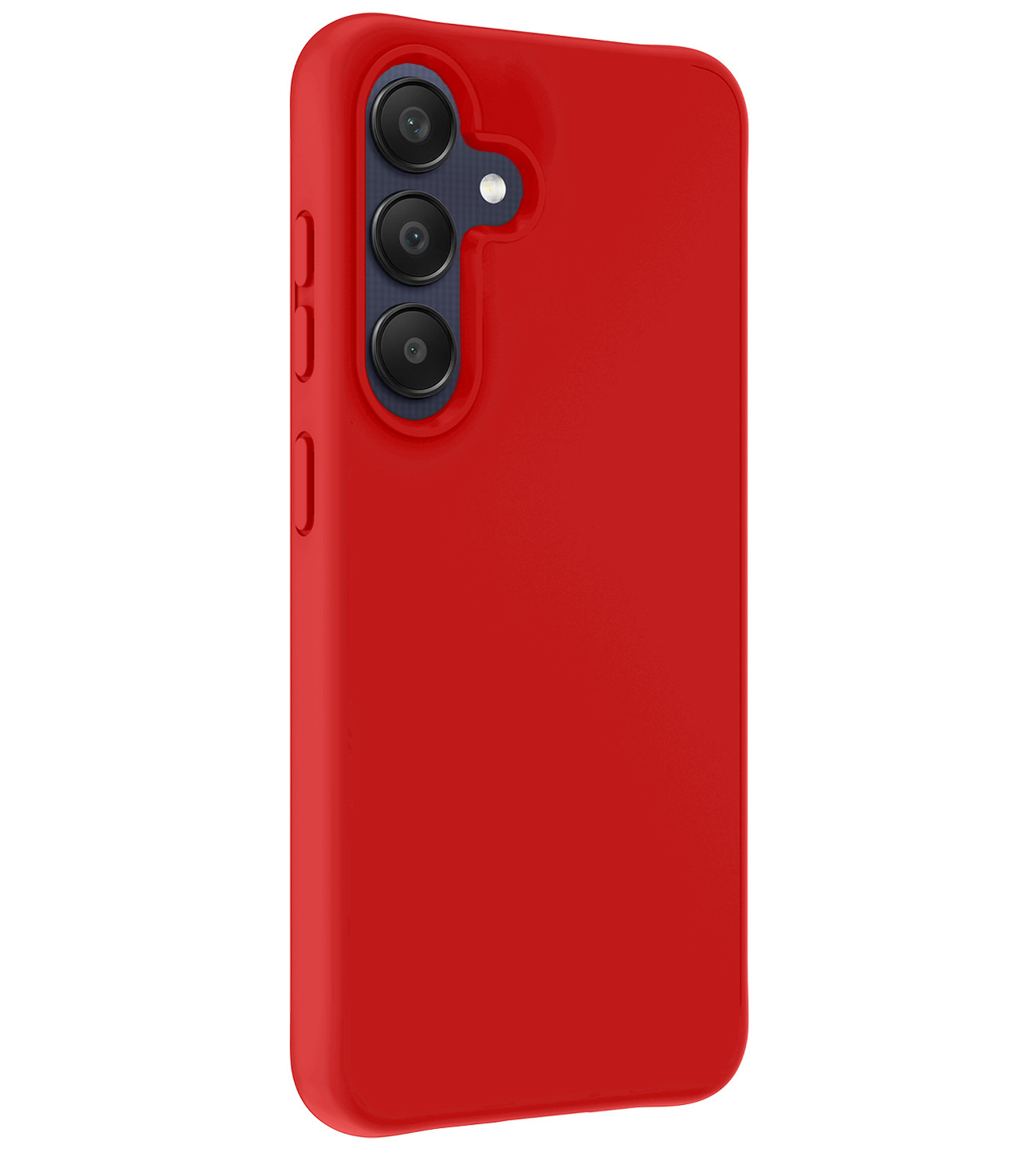 Nomfy Hoesje Geschikt voor Samsung A25 Hoesje Siliconen Cover Case Met Screenprotector - Hoes Geschikt voor Samsung Galaxy A25 Hoes Back Case - Rood