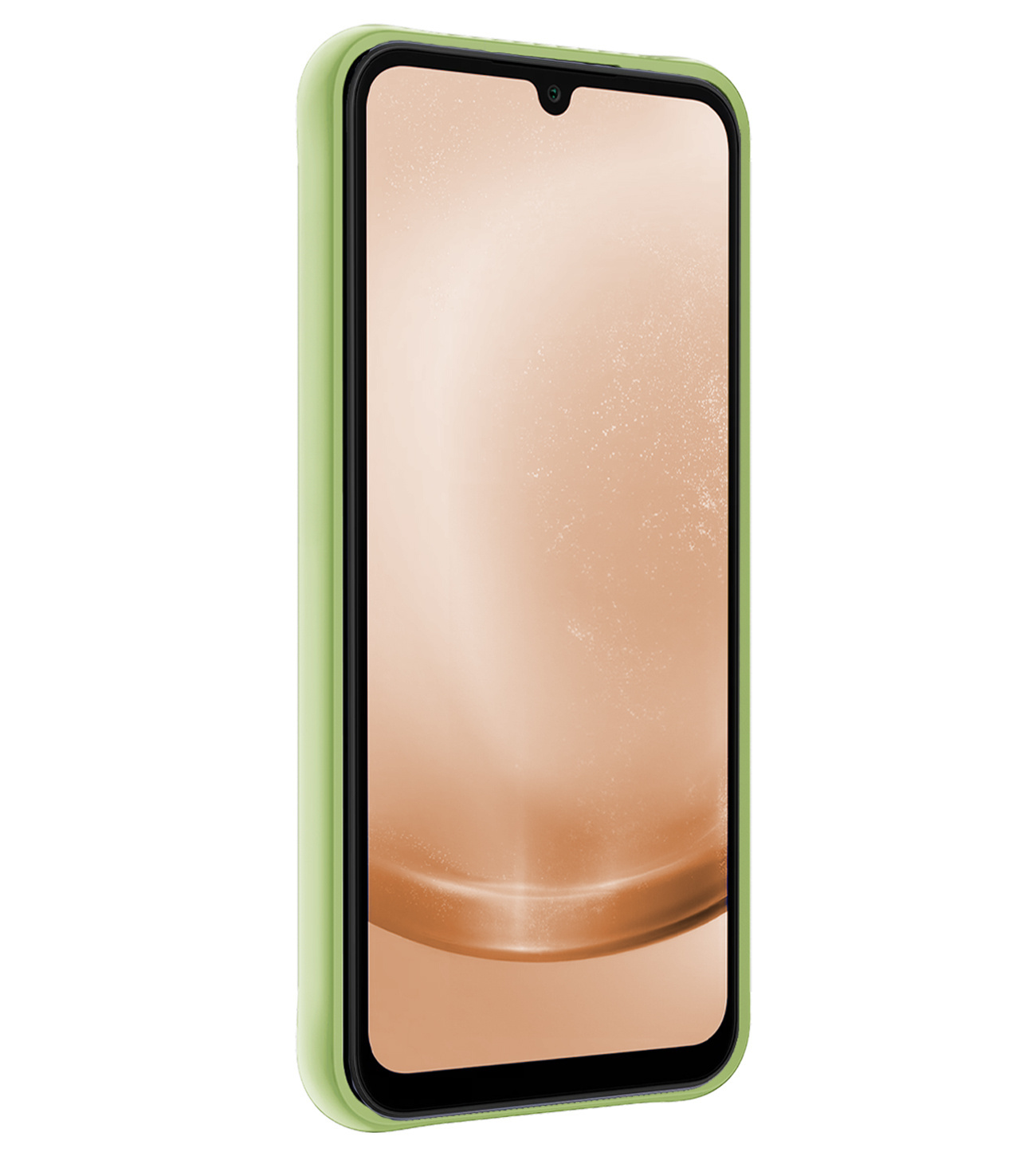 Nomfy Hoesje Geschikt voor Samsung A25 Hoesje Siliconen Cover Case Met 2x Screenprotector - Hoes Geschikt voor Samsung Galaxy A25 Hoes Back Case - Groen