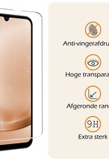 Nomfy Hoesje Geschikt voor Samsung A25 Hoesje Siliconen Cover Case Met 2x Screenprotector - Hoes Geschikt voor Samsung Galaxy A25 Hoes Back Case - Lila