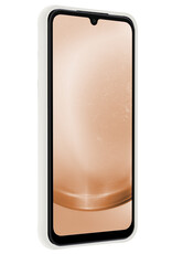 Nomfy Hoesje Geschikt voor Samsung A25 Hoesje Siliconen Cover Case Met 2x Screenprotector - Hoes Geschikt voor Samsung Galaxy A25 Hoes Back Case - Wit