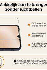Nomfy Hoesje Geschikt voor Samsung A25 Hoesje Siliconen Cover Case Met 2x Screenprotector - Hoes Geschikt voor Samsung Galaxy A25 Hoes Back Case - Zwart