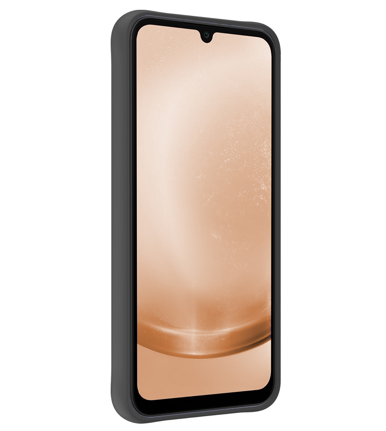 Nomfy Hoesje Geschikt voor Samsung A25 Hoesje Siliconen Cover Case Met 2x Screenprotector - Hoes Geschikt voor Samsung Galaxy A25 Hoes Back Case - Zwart