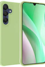 BASEY. Hoes Geschikt voor Samsung A15 Hoesje Siliconen Back Cover Case - Hoesje Geschikt voor Samsung Galaxy A15 Hoes Cover Hoesje - Groen