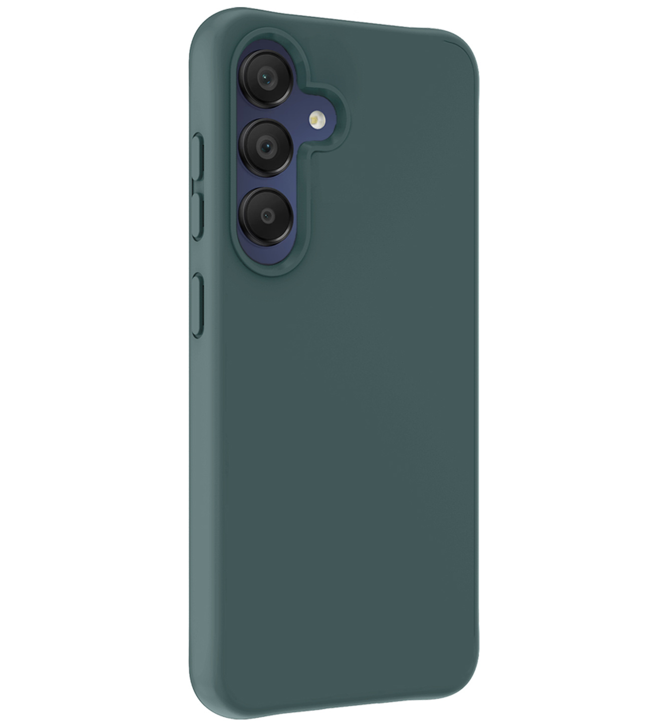 BASEY. Hoes Geschikt voor Samsung A15 Hoesje Siliconen Back Cover Case - Hoesje Geschikt voor Samsung Galaxy A15 Hoes Cover Hoesje - Donkergroen - 2 Stuks