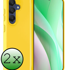 BASEY. BASEY. Samsung Galaxy A15 Hoesje Siliconen - Geel - 2 PACK