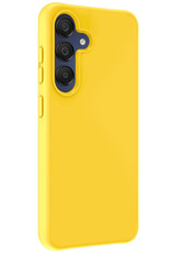 BASEY. Hoes Geschikt voor Samsung A15 Hoesje Siliconen Back Cover Case - Hoesje Geschikt voor Samsung Galaxy A15 Hoes Cover Hoesje - Geel - 2 Stuks