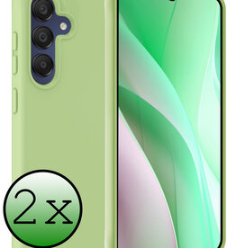 BASEY. BASEY. Samsung Galaxy A15 Hoesje Siliconen - Groen - 2 PACK
