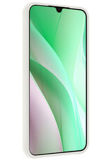 BASEY. Hoes Geschikt voor Samsung A15 Hoesje Siliconen Back Cover Case - Hoesje Geschikt voor Samsung Galaxy A15 Hoes Cover Hoesje - Wit - 2 Stuks