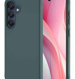 NoXx NoXx Samsung Galaxy A15 Hoesje Siliconen - Donkergroen