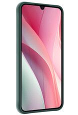 NoXx Hoes Geschikt voor Samsung A15 Hoesje Cover Siliconen Back Case Hoes - Donkergroen - 2x
