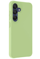 NoXx Hoes Geschikt voor Samsung A15 Hoesje Cover Siliconen Back Case Hoes - Groen - 2x