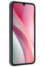 NoXx Hoes Geschikt voor Samsung A15 Hoesje Cover Siliconen Back Case Hoes - Zwart - 2x
