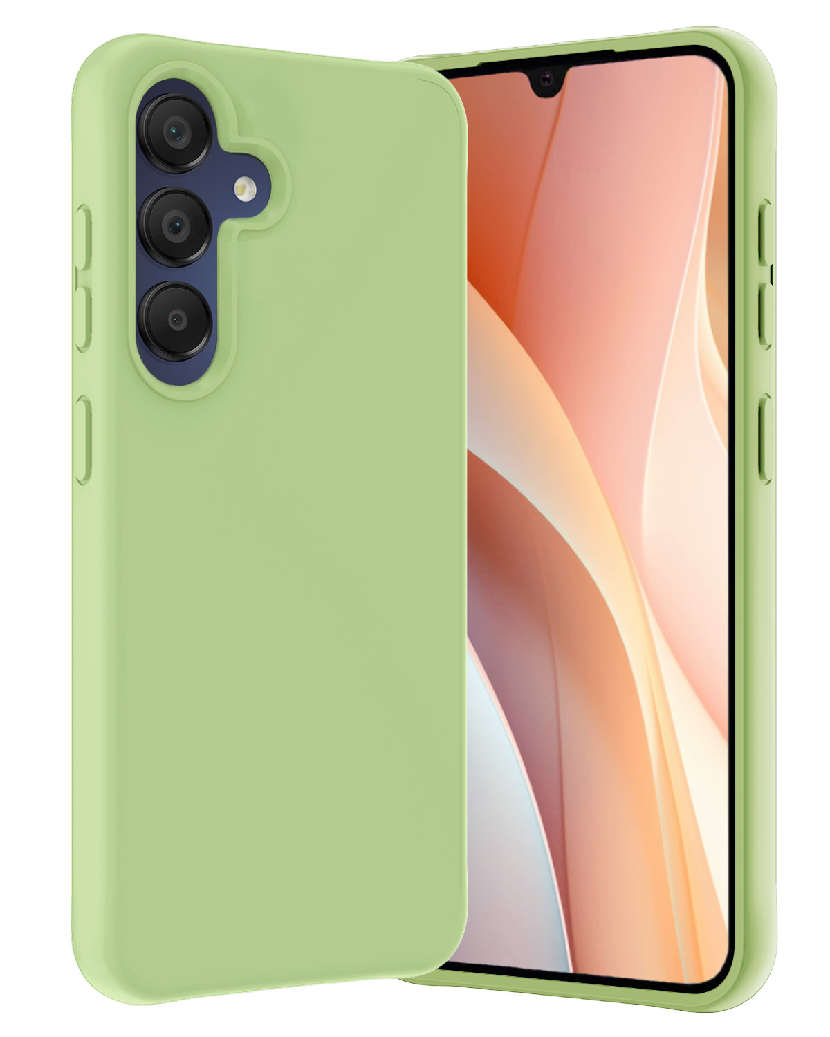 Nomfy Hoesje Geschikt voor Samsung A15 Hoesje Siliconen Cover Case - Hoes Geschikt voor Samsung Galaxy A15 Hoes Back Case - Groen