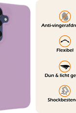 Nomfy Hoesje Geschikt voor Samsung A15 Hoesje Siliconen Cover Case - Hoes Geschikt voor Samsung Galaxy A15 Hoes Back Case - Lila