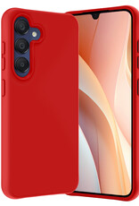 Nomfy Hoesje Geschikt voor Samsung A15 Hoesje Siliconen Cover Case - Hoes Geschikt voor Samsung Galaxy A15 Hoes Back Case - Rood