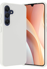 Nomfy Hoesje Geschikt voor Samsung A15 Hoesje Siliconen Cover Case - Hoes Geschikt voor Samsung Galaxy A15 Hoes Back Case - Wit