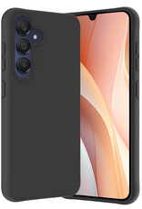 Nomfy Hoesje Geschikt voor Samsung A15 Hoesje Siliconen Cover Case - Hoes Geschikt voor Samsung Galaxy A15 Hoes Back Case - Zwart