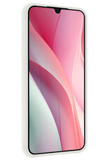 NoXx Hoes Geschikt voor Samsung A15 Hoesje Cover Siliconen Back Case Hoes Met 2x Screenprotector - Wit
