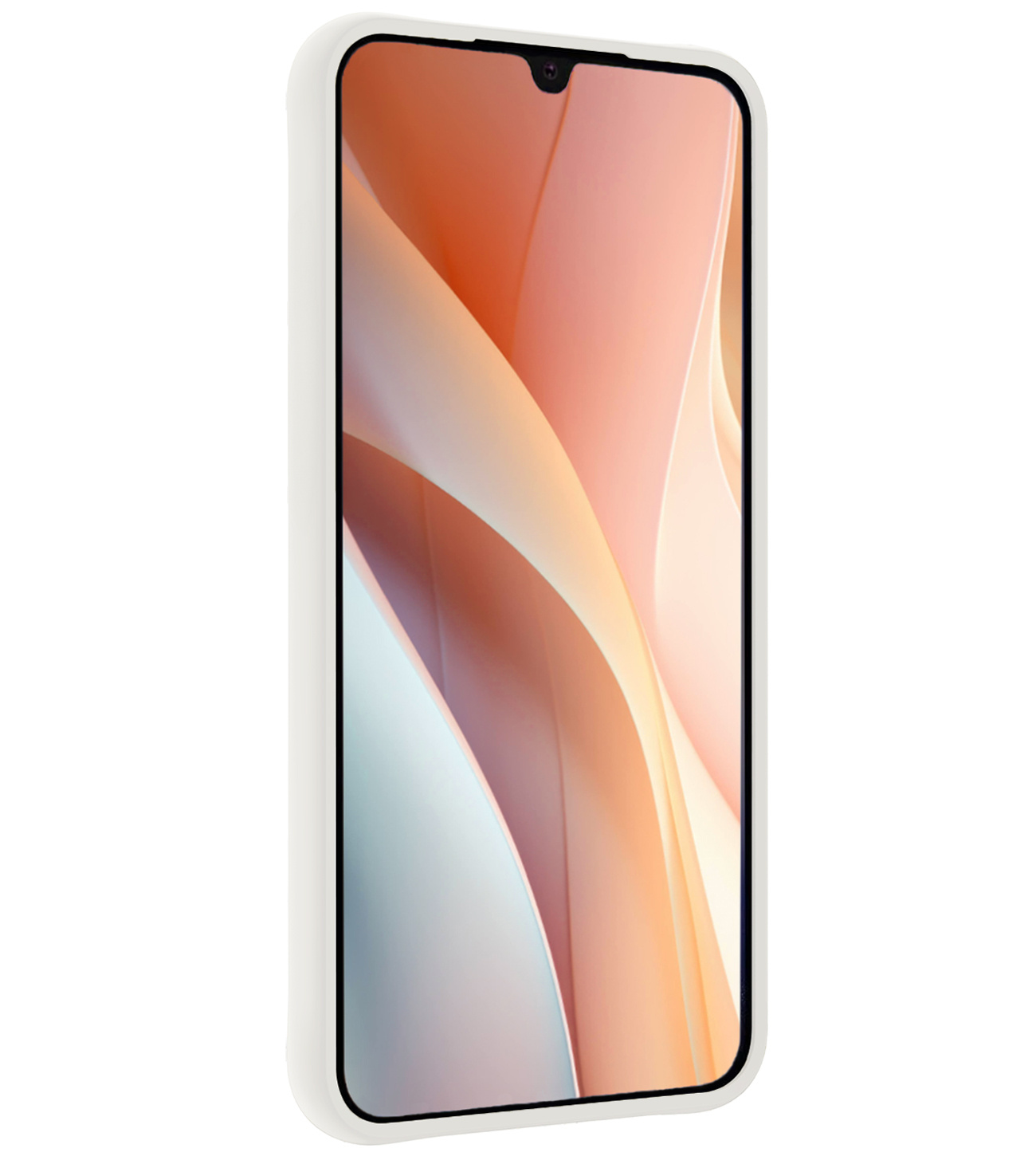 Nomfy Hoesje Geschikt voor Samsung A15 Hoesje Siliconen Cover Case - Hoes Geschikt voor Samsung Galaxy A15 Hoes Back Case - 2-PACK - Wit