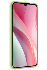 NoXx Hoes Geschikt voor Samsung A15 Hoesje Cover Siliconen Back Case Hoes Met 2x Screenprotector - Groen