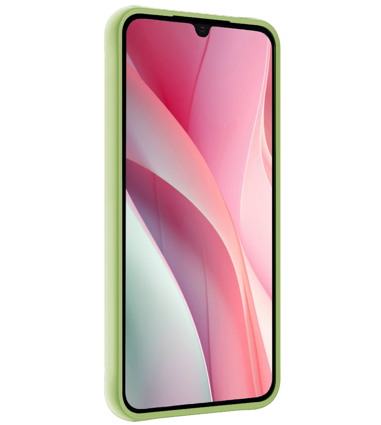 NoXx Hoes Geschikt voor Samsung A15 Hoesje Cover Siliconen Back Case Hoes Met 2x Screenprotector - Groen