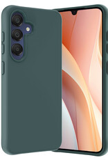 Nomfy Hoesje Geschikt voor Samsung A15 Hoesje Siliconen Cover Case - Hoes Geschikt voor Samsung Galaxy A15 Hoes Back Case - Donkergroen