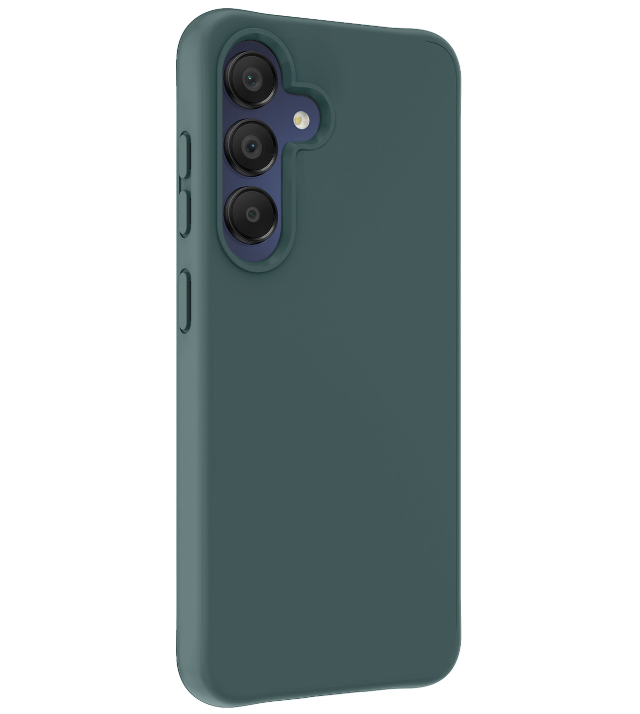 Nomfy Hoesje Geschikt voor Samsung A15 Hoesje Siliconen Cover Case - Hoes Geschikt voor Samsung Galaxy A15 Hoes Back Case - Donkergroen