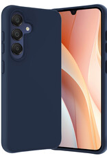 Nomfy Hoesje Geschikt voor Samsung A15 Hoesje Siliconen Cover Case - Hoes Geschikt voor Samsung Galaxy A15 Hoes Back Case - Donkerblauw