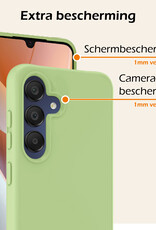 Nomfy Hoesje Geschikt voor Samsung A15 Hoesje Siliconen Cover Case Met Screenprotector - Hoes Geschikt voor Samsung Galaxy A15 Hoes Back Case - Groen