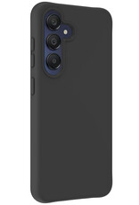 Nomfy Hoesje Geschikt voor Samsung A15 Hoesje Siliconen Cover Case Met Screenprotector - Hoes Geschikt voor Samsung Galaxy A15 Hoes Back Case - Zwart