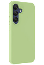 Nomfy Hoesje Geschikt voor Samsung A15 Hoesje Siliconen Cover Case Met 2x Screenprotector - Hoes Geschikt voor Samsung Galaxy A15 Hoes Back Case - Groen