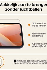 Nomfy Hoesje Geschikt voor Samsung A15 Hoesje Siliconen Cover Case Met 2x Screenprotector - Hoes Geschikt voor Samsung Galaxy A15 Hoes Back Case - Lichtroze