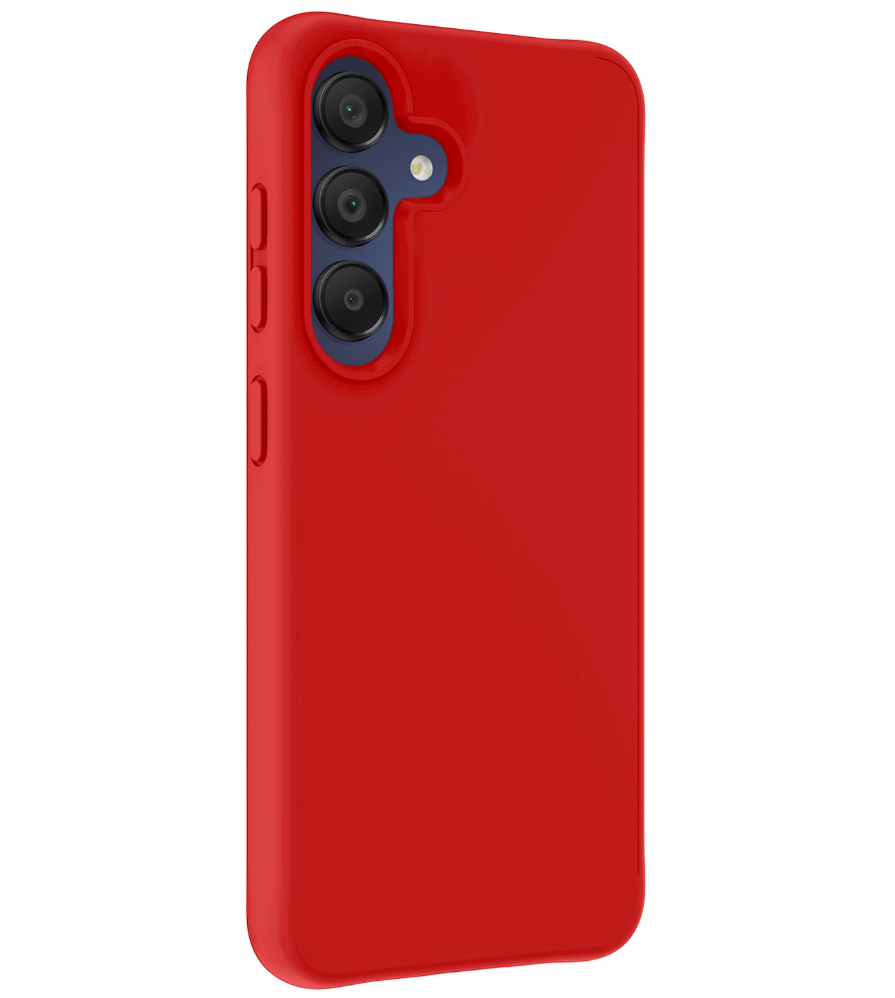 Nomfy Hoesje Geschikt voor Samsung A15 Hoesje Siliconen Cover Case Met 2x Screenprotector - Hoes Geschikt voor Samsung Galaxy A15 Hoes Back Case - Rood