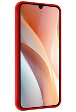 Nomfy Hoesje Geschikt voor Samsung A15 Hoesje Siliconen Cover Case Met 2x Screenprotector - Hoes Geschikt voor Samsung Galaxy A15 Hoes Back Case - Rood