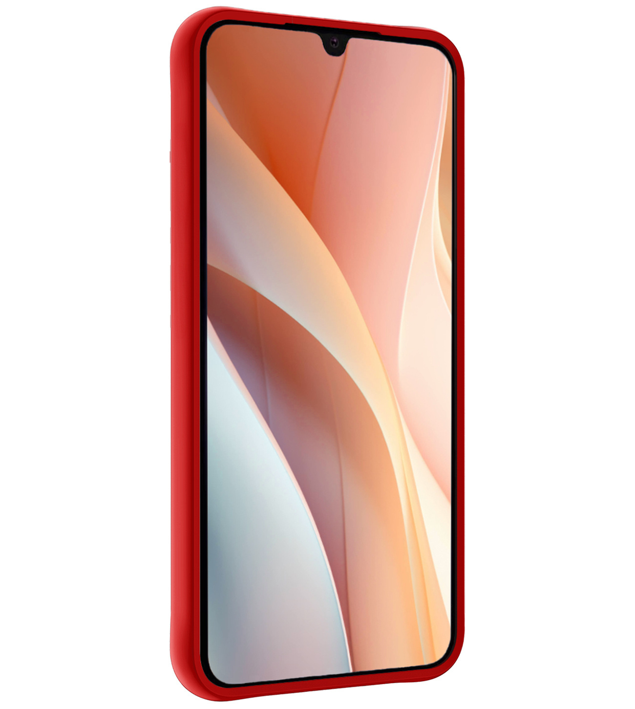 Nomfy Hoesje Geschikt voor Samsung A15 Hoesje Siliconen Cover Case Met 2x Screenprotector - Hoes Geschikt voor Samsung Galaxy A15 Hoes Back Case - Rood