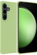 BASEY. Hoes Geschikt voor Samsung S23 FE Hoesje Siliconen Back Cover Case - Hoesje Geschikt voor Samsung Galaxy S23 FE Hoes Cover Hoesje - Groen