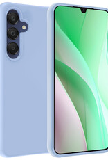 BASEY. Hoes Geschikt voor Samsung A15 Hoesje Siliconen Back Cover Case - Hoesje Geschikt voor Samsung Galaxy A15 Hoes Cover Hoesje - Lichtblauw
