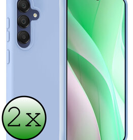 BASEY. BASEY. Samsung Galaxy A15 Hoesje Siliconen - Lichtblauw - 2 PACK